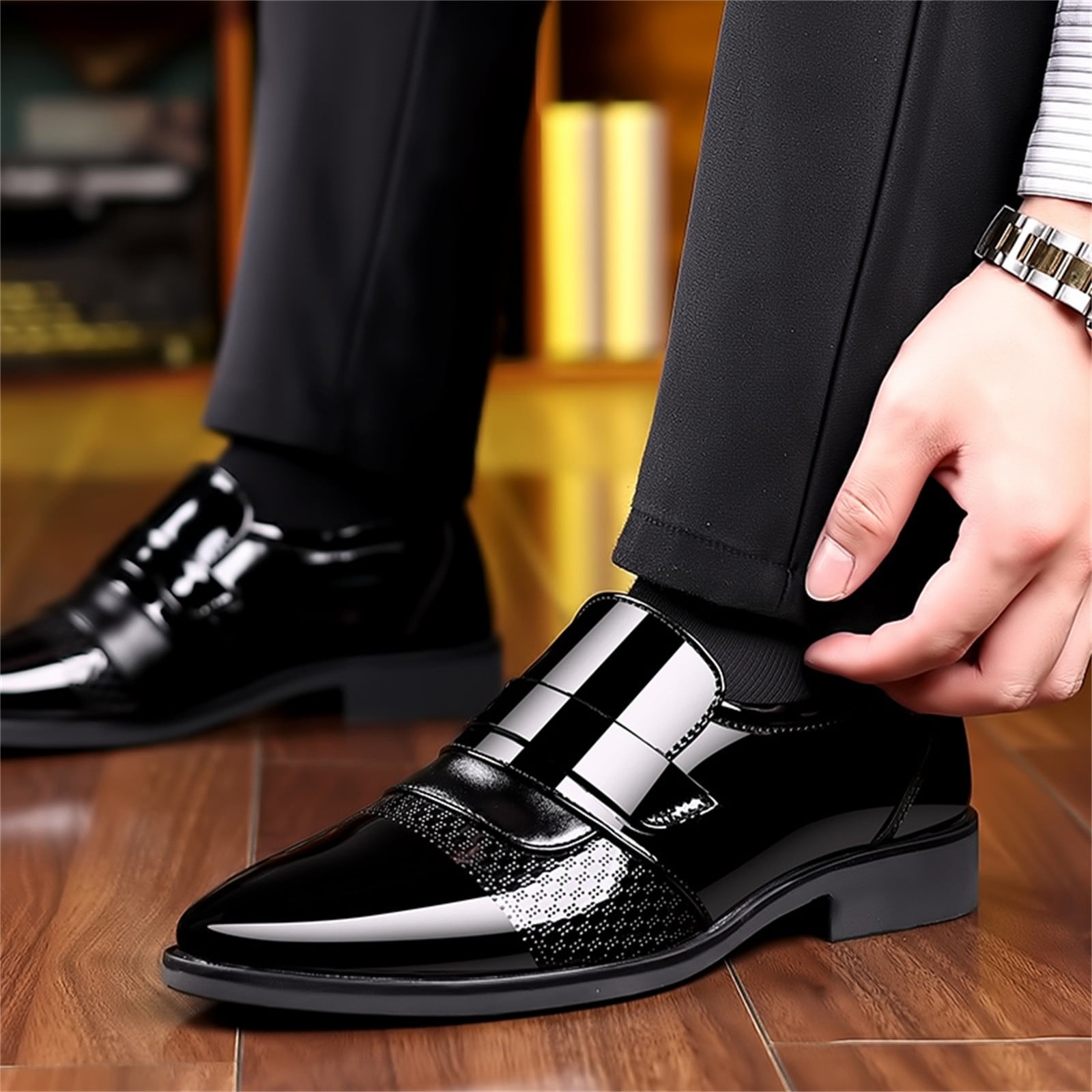 black men’s dress shoes